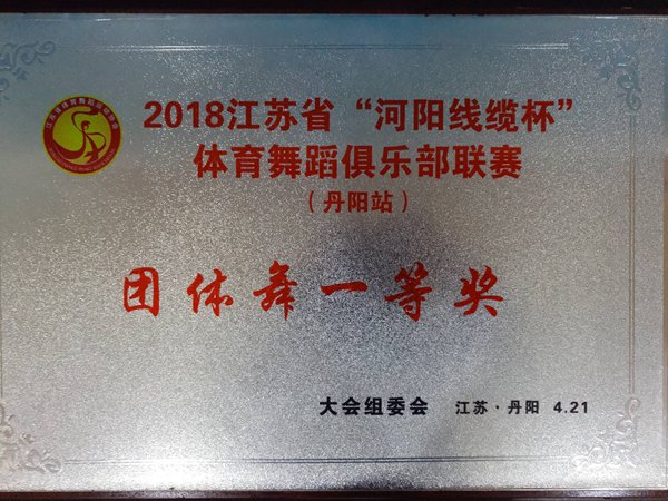 2018江苏省“河阳线缆杯” 团体舞一等奖